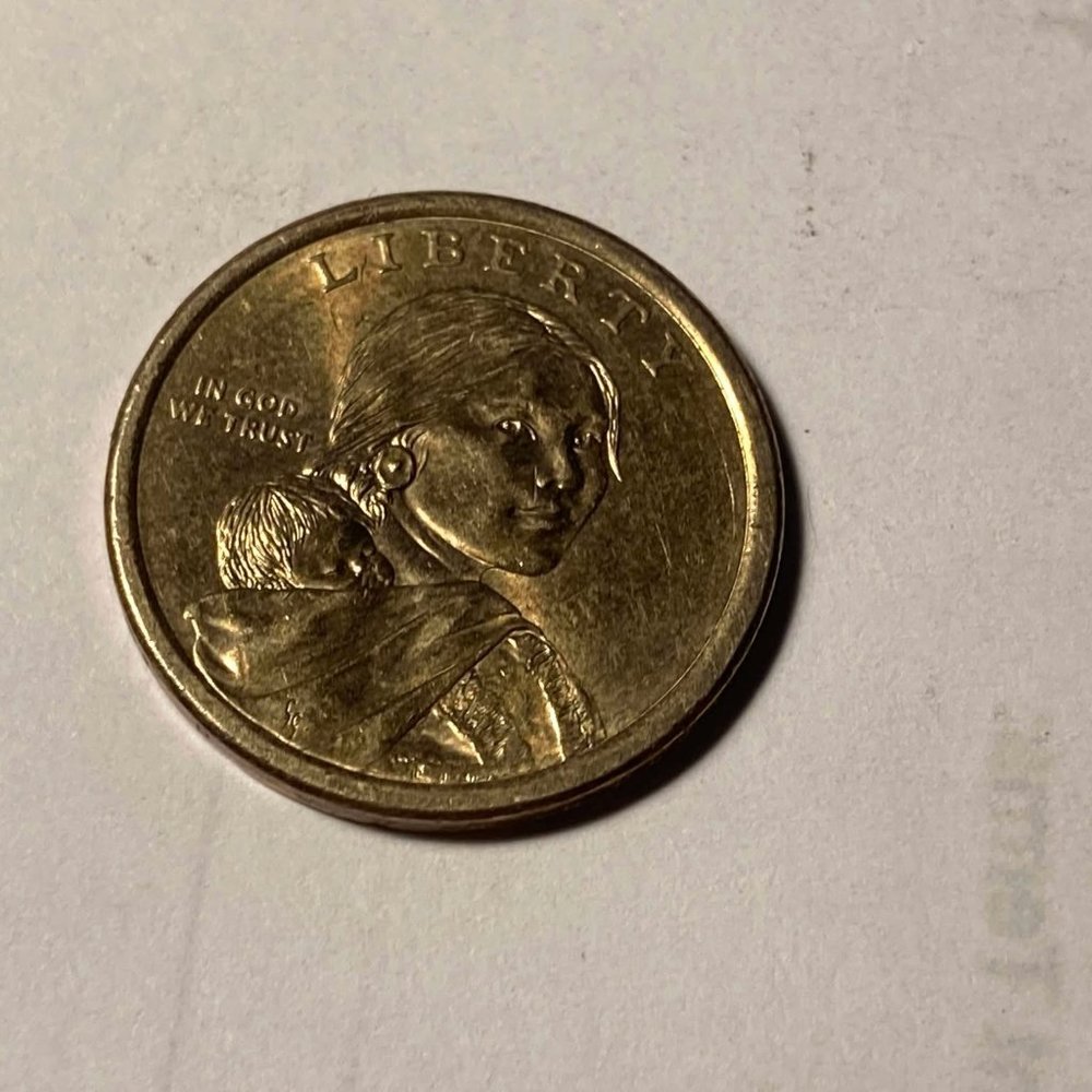 Sacagawea 1 Dollar--2008 D MINT POSITION B GOLD COIN Rare Coins Native American